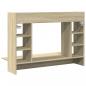 Preview: Wand-Schreibtisch Sonoma Eiche 105x48x75 cm Holzwerkstoff