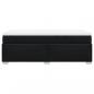 Preview: Boxspringbett mit Matratze Schwarz 90x200 cm Stoff