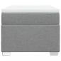 Preview: Boxspringbett mit Matratze Hellgrau 90x190 cm Stoff