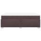 Preview: Boxspringbett mit Matratze Dunkelbraun 120x190 cm Stoff