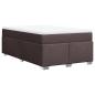 Preview: Boxspringbett mit Matratze Dunkelbraun 120x190 cm Stoff