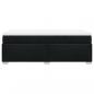 Preview: Boxspringbett mit Matratze Schwarz 90x190 cm Stoff