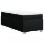 Preview: Boxspringbett mit Matratze Schwarz 90x190 cm Stoff