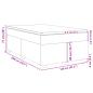 Preview: Boxspringbett mit Matratze Schwarz 120x200 cm Stoff