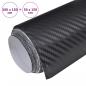 Preview: Autofolien 2 Stk. 3D Schwarz 100x150 cm+50x150 cm