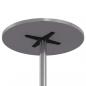 Preview: Outdoor-Bartisch Höhenverstellbar Ø59,5x70/109,5 cm Aluminium