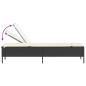 Preview: Sonnenliegen mit Auflagen 2 Stk. Schwarz Poly Rattan