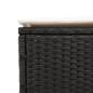 Preview: Sonnenliegen mit Auflagen 2 Stk. Schwarz Poly Rattan