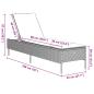 Preview: Sonnenliegen mit Auflagen 2 Stk. Schwarz Poly Rattan