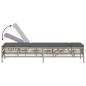 Preview: Sonnenliegen mit Auflagen 2 Stk. Hellgrau Poly Rattan
