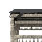 Preview: Sonnenliegen mit Auflagen 2 Stk. Hellgrau Poly Rattan