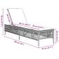 Preview: Sonnenliegen mit Auflagen 2 Stk. Hellgrau Poly Rattan