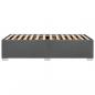 Preview: Bettgestell ohne Matratze Dunkelgrau 100x200 cm Stoff