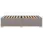 Preview: Bettgestell Taupe 90x200 cm Stoff