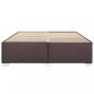 Preview: Bettgestell ohne Matratze Dunkelbraun 200x200 cm Stoff