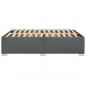 Preview: Bettgestell ohne Matratze Dunkelgrau 140x190 cm Stoff