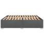 Preview: Bettgestell ohne Matratze Dunkelgrau 200x200 cm Stoff
