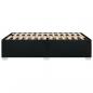 Preview: Bettgestell ohne Matratze Schwarz 120x200 cm Stoff