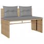 Preview: 4-tlg. Garten-Sofagarnitur mit Kissen Beige Poly Rattan