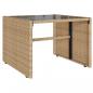 Preview: 4-tlg. Garten-Sofagarnitur mit Kissen Beige Poly Rattan