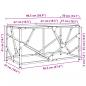 Preview: Couchtisch mit Glasplatte Transparent 98,5x50x41 cm Stahl
