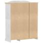 Preview: Kleiderschrank Corona Weiß 151,5x52x186 cm Massivholz Kiefer