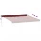 Preview: Markise Automatisch mit LED Weinrot 450x350 cm