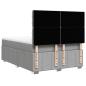 Preview: Boxspringbett mit Matratze Hellgrau 140x200 cm Stoff