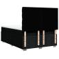 Preview: Boxspringbett mit Matratze Schwarz 140x200 cm Stoff