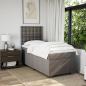 Preview: Boxspringbett mit Matratze Taupe 90x200 cm Stoff