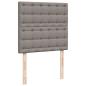 Preview: Boxspringbett mit Matratze Taupe 90x200 cm Stoff