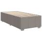 Preview: Boxspringbett mit Matratze Taupe 90x200 cm Stoff