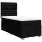 Preview: Boxspringbett mit Matratze Schwarz 90x200 cm Stoff