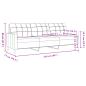Preview: 3-Sitzer-Sofa Hellgelb 210 cm Stoff