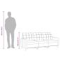 Preview: 3-Sitzer-Sofa Hellgelb 210 cm Stoff
