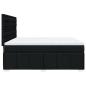 Preview: Boxspringbett mit Matratze Schwarz 180x200 cm Stoff