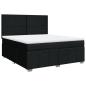 Preview: Boxspringbett mit Matratze Schwarz 180x200 cm Stoff