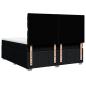 Preview: Boxspringbett mit Matratze Schwarz 180x200 cm Stoff