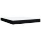 Preview: Boxspringbett mit Matratze Schwarz 180x200 cm Stoff