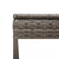 Preview: 3-tlg. Sonnenliegen-Set mit Auflage Grau Poly Rattan