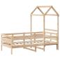 Preview: Tagesbett mit Dach 90x190 cm Massivholz Kiefer