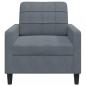 Preview: Sessel Dunkelgrau 60 cm Samt