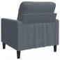 Preview: Sessel Dunkelgrau 60 cm Samt