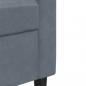 Preview: 3-Sitzer-Sofa Dunkelgrau 210 cm Samt