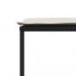 Preview: Gartenhocker mit Kissen 4 Stk. Schwarz Poly Rattan