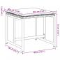 Preview: Gartenhocker mit Kissen 4 Stk. Schwarz Poly Rattan