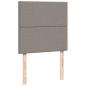 Preview: ARDEBO.de - Boxspringbett mit Matratze Taupe 90x200 cm Stoff