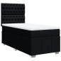 Preview: Boxspringbett mit Matratze Schwarz 90x200 cm Stoff