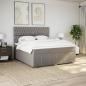 Preview: Boxspringbett mit Matratze Taupe 180x200 cm Stoff