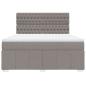 Preview: Boxspringbett mit Matratze Taupe 180x200 cm Stoff